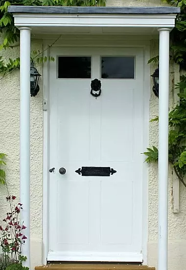 Hardwood front door 